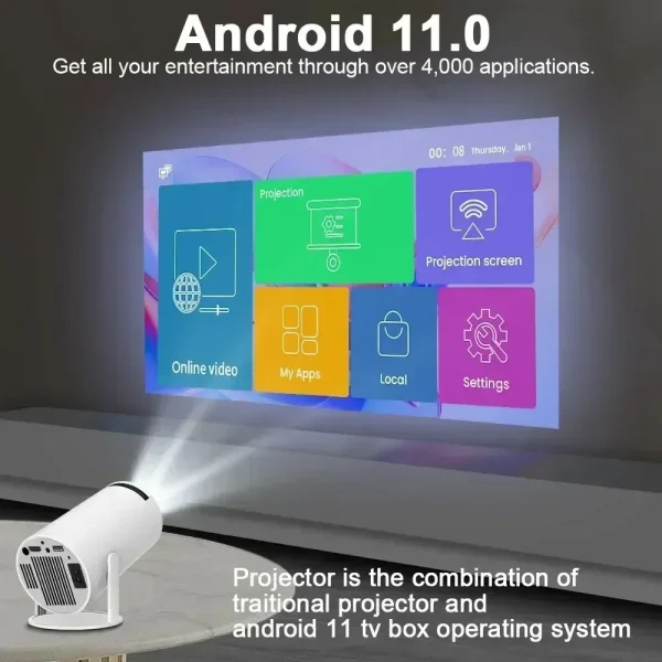 Projector HY300 Pro 4K
